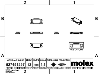 FFC / FPC Connectors Part - 527451297 | Molex