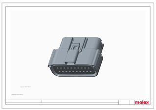 Connector Housings Part - 1600740001 | Molex
