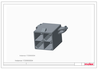 PCB Headers and Receptacles Part - 1720650004 | Molex