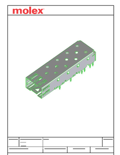 High-Speed EMI Cages Part 747370002 | Molex