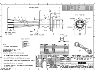 Circular Industrial Connectors Part - 1200900032 | Molex