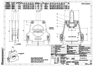 D-Sub Backshells Part - 1727040098 | Molex