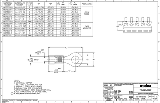 Ring and Spade Terminals Part - 190730009 | Molex