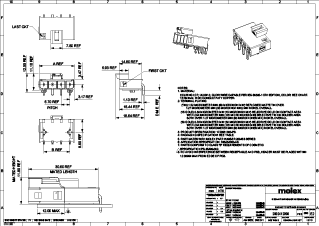 PCB Headers and Receptacles Part - 2002411222 | Molex