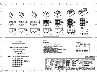 PCB Headers and Receptacles Part - 10845020 | Molex