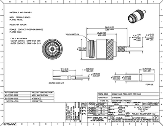 connector-coax  01k0101-g10  ４個　　ヒューズ３個 RF CONNECTORS
