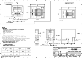 Modular Jacks and Plugs Part - 955012661 | Molex