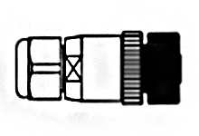 8 Position Circular Connector Plug, Female Sockets Screw