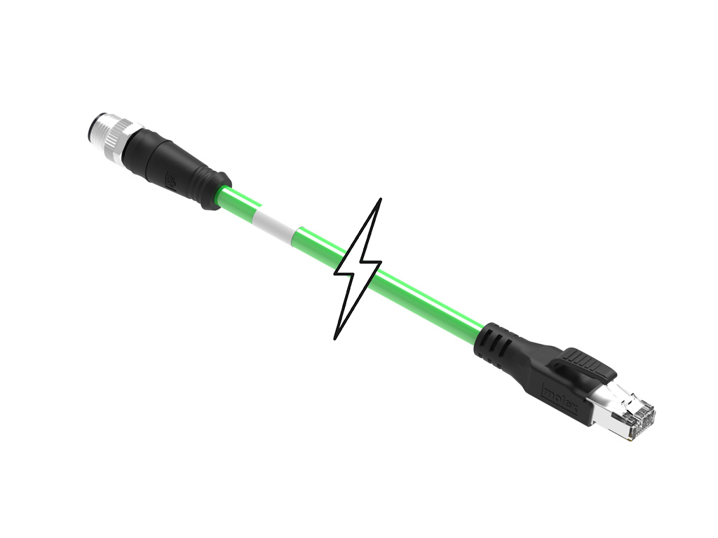 M12 Data,Micro-Change (M12),RJ45,Industrial Ethernet - 1201088275 - Image 1