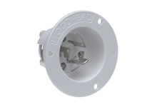 Power Connector Receptacle, Male Blades NEMA L5-15R Free Hanging (In-Line)