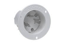 Power Connector Receptacle, Male Blades NEMA L5-30R Free Hanging (In-Line)