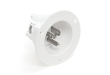 Power Connector Receptacle, Male Blades NEMA 5-20R Free Hanging (In-Line)