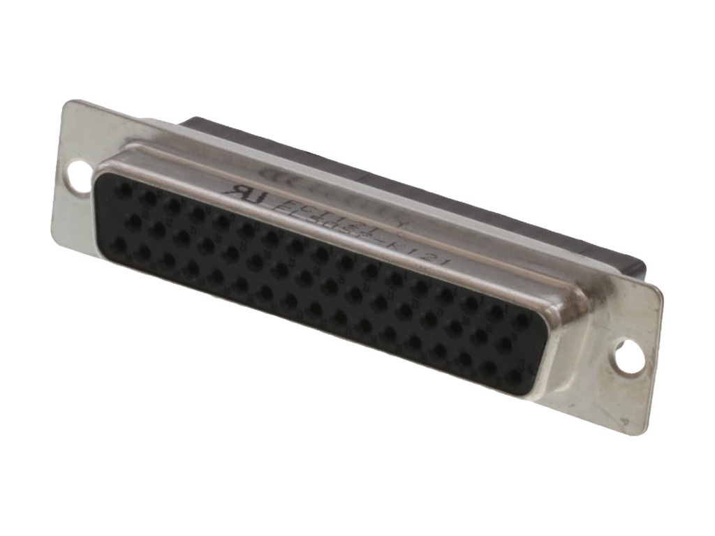 Receptacle for Female Contacts Housing D-Sub Connector 50 Position