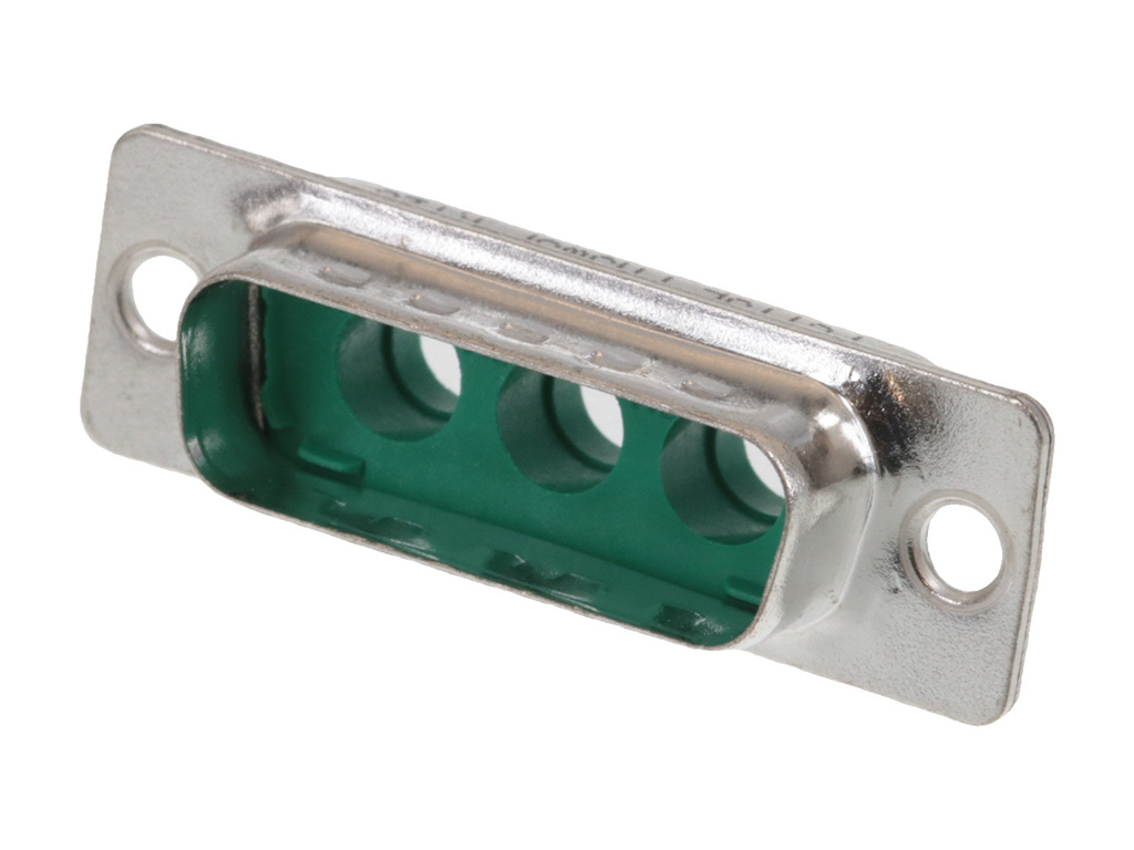 Plug for Male Contacts Housing D-Sub, Combo Connector 3 (Coax or Power) Position