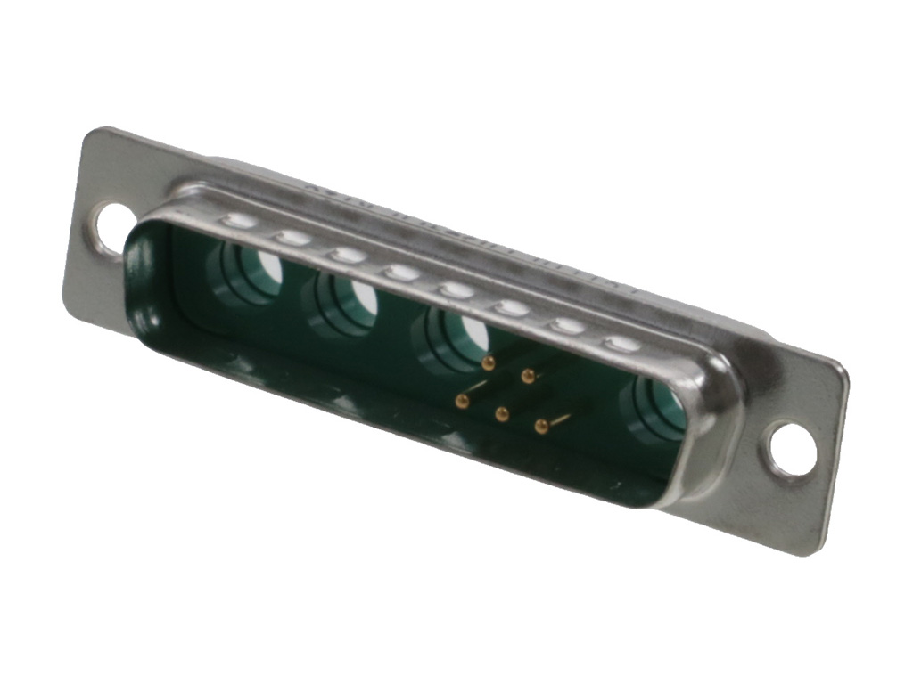 9 (5 + 4 Coax or Power) Position D-Sub, Combo Plug, Male Pins Connector