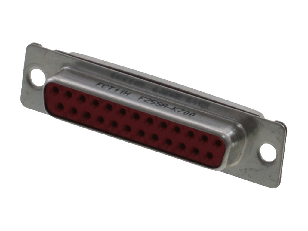 25 Position D-Sub Receptacle, Female Sockets Connector