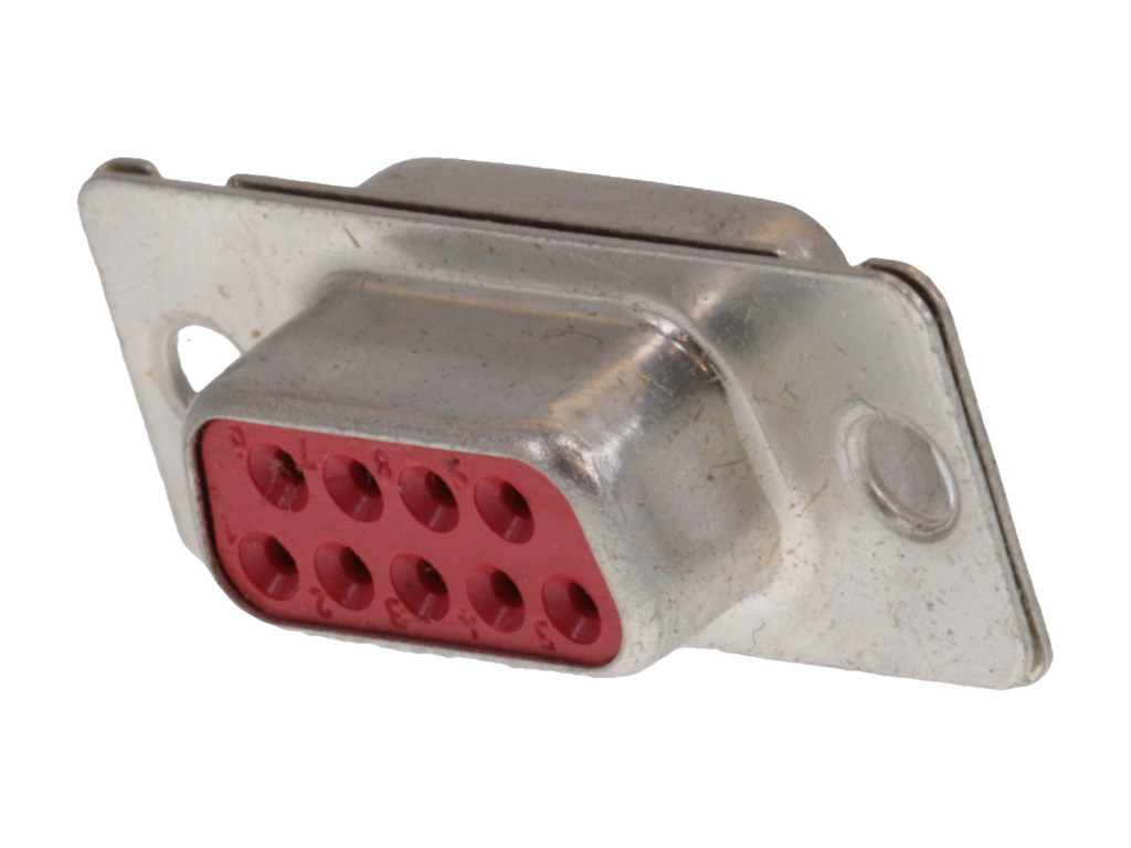 9 Position D-Sub Receptacle, Female Sockets Connector