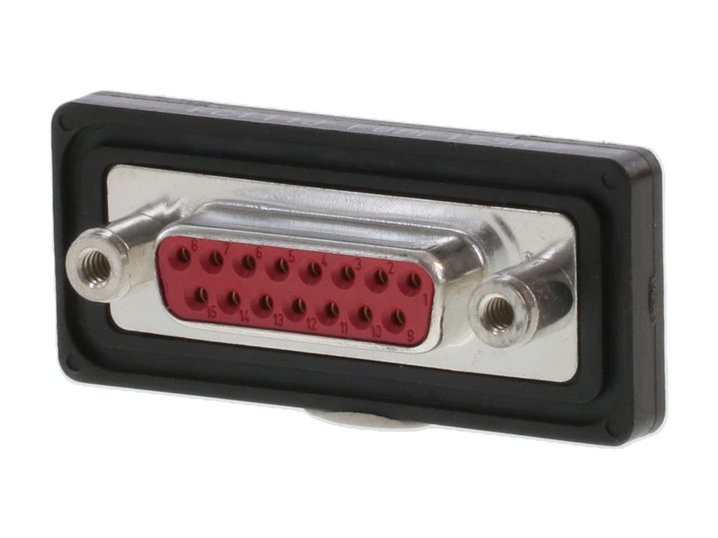 15 Position D-Sub Receptacle, Female Sockets Connector