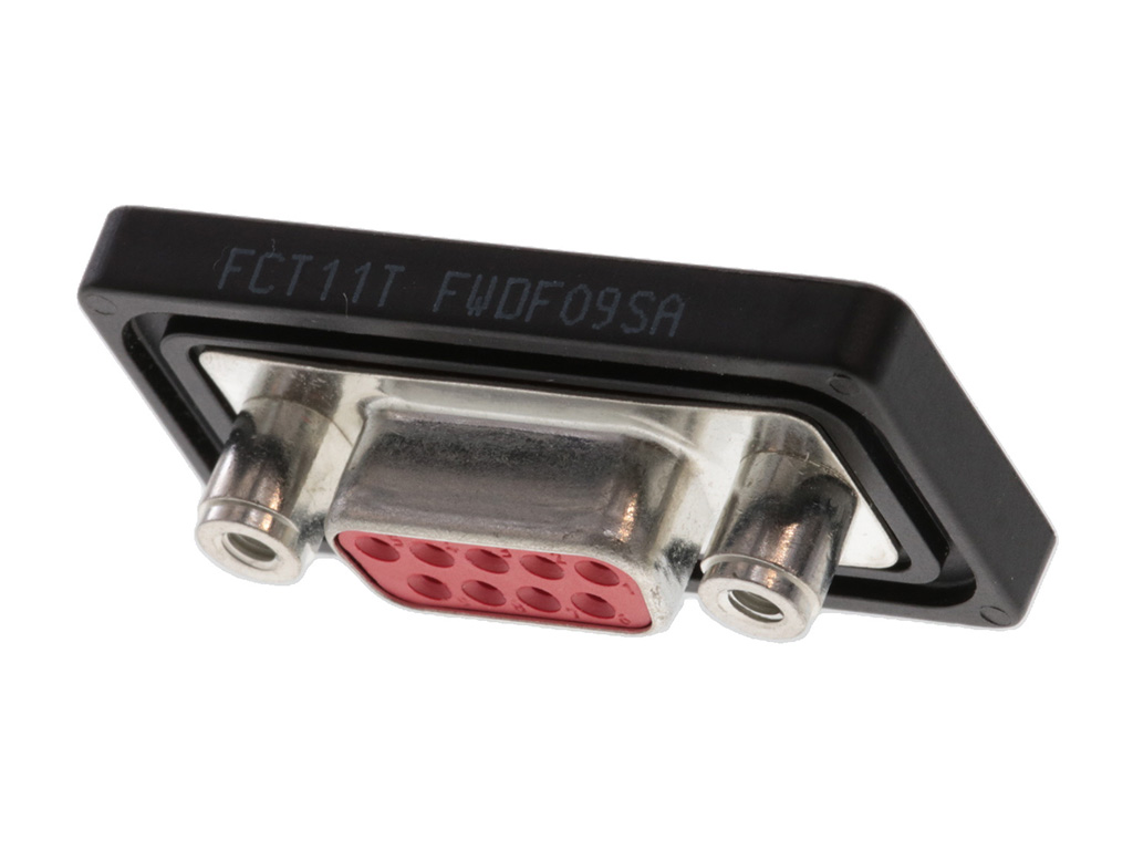 9 Position D-Sub Receptacle, Female Sockets Connector