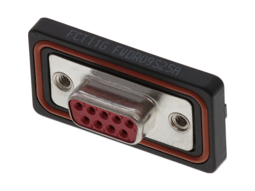 9 Position D-Sub Receptacle, Female Sockets Connector