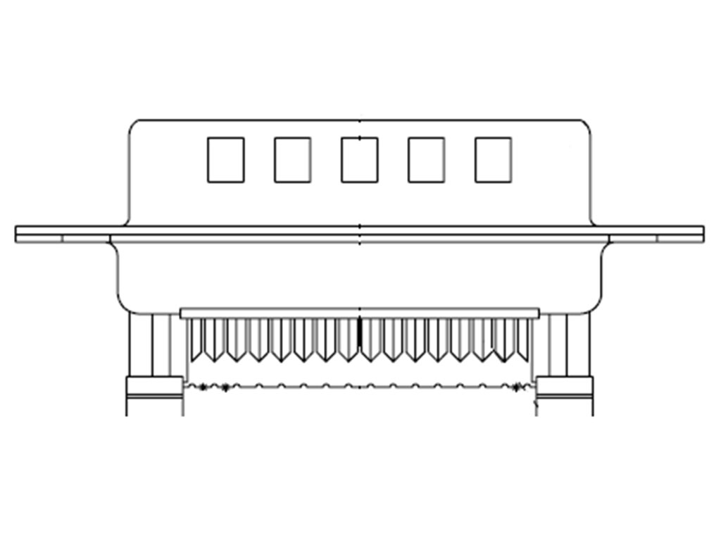 9 Position D-Sub Receptacle, Female Sockets Connector