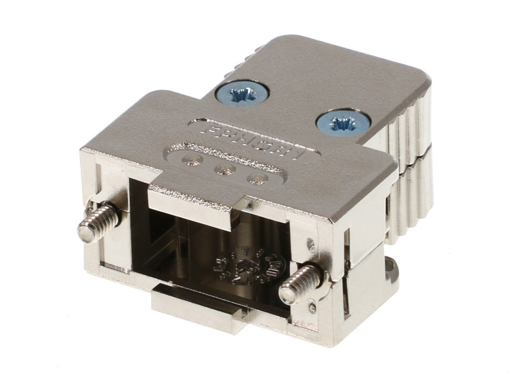 9 Position Two Piece Backshell Connector Gray 90°, 180° Shielded