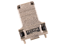 9 Position Two Piece Backshell Connector Black 180° Shielded