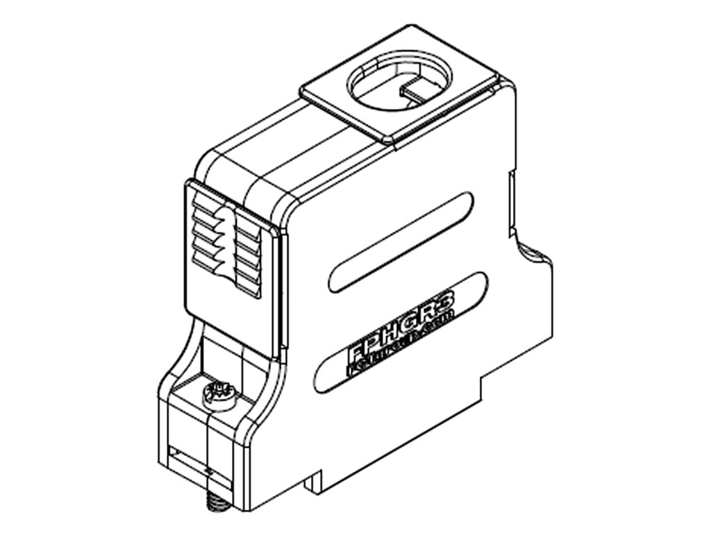 15 Position Two Piece Backshell Connector Gray 90°, 180° Shielded