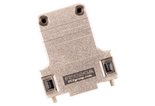 15 Position Two Piece Backshell Connector Black 180° Shielded