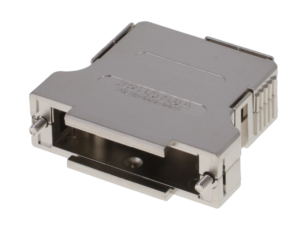 25 Position Two Piece Backshell Connector Gray 90°, 180° Shielded