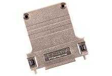 25 Position Two Piece Backshell Connector Black 180° Shielded