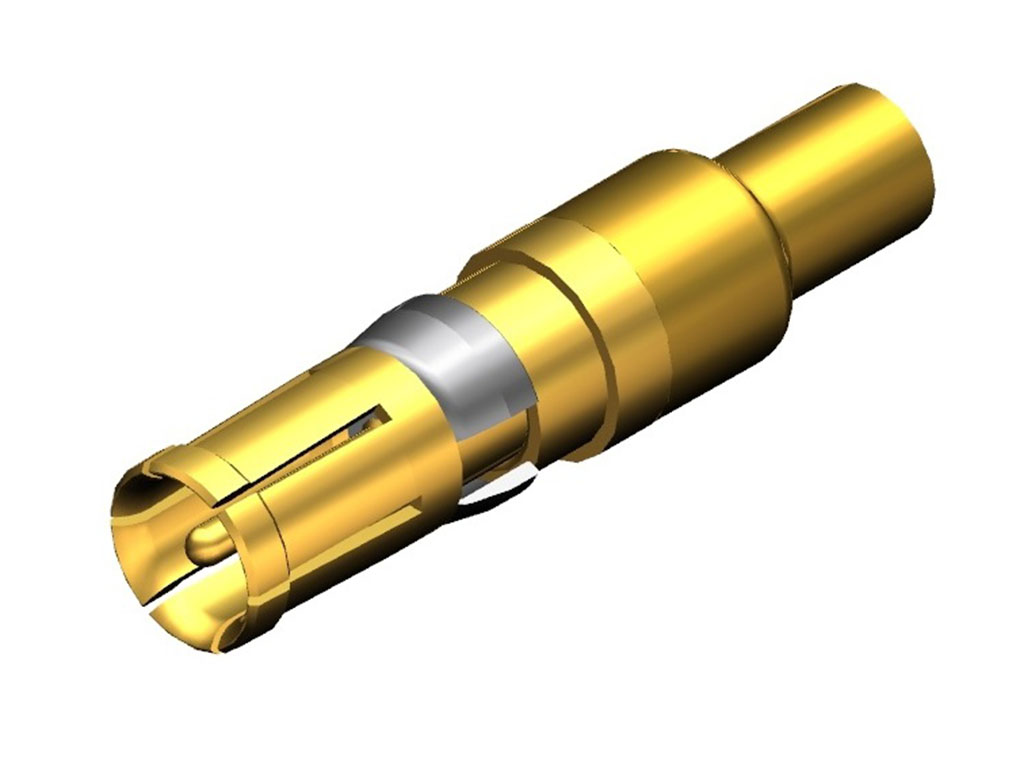 D-Sub Contact Female Socket Gold RG-174, 188, 316 Crimp and Solder Machined