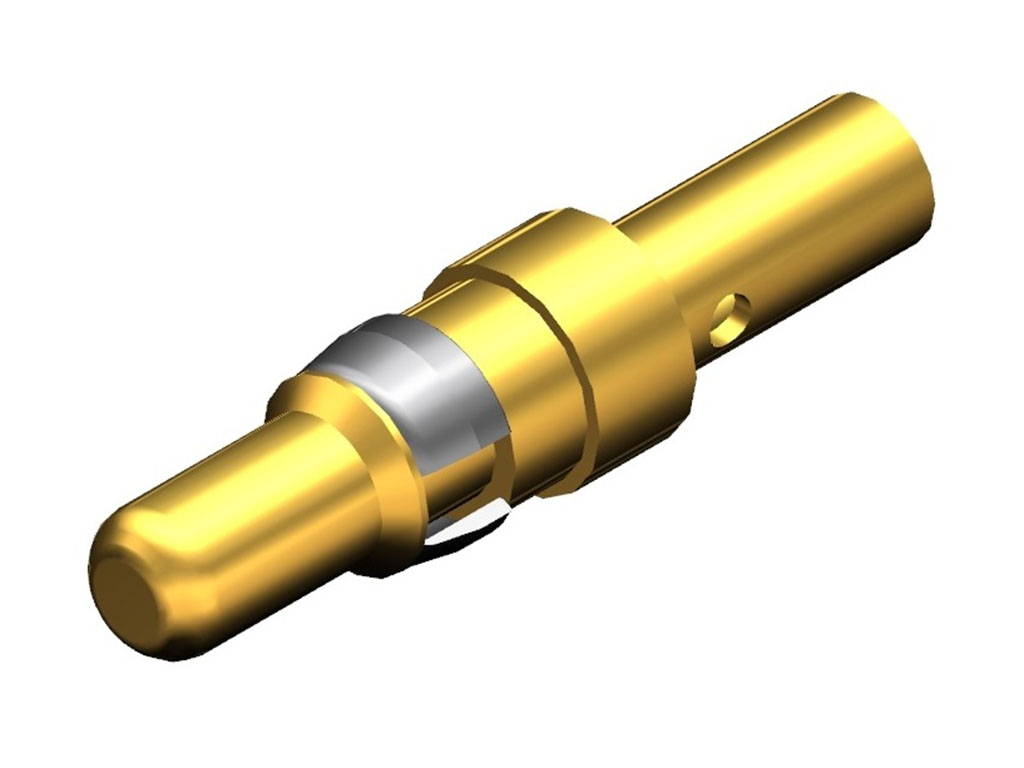 D-Sub Contact Male Pin Gold 12-14 AWG Crimp Machined