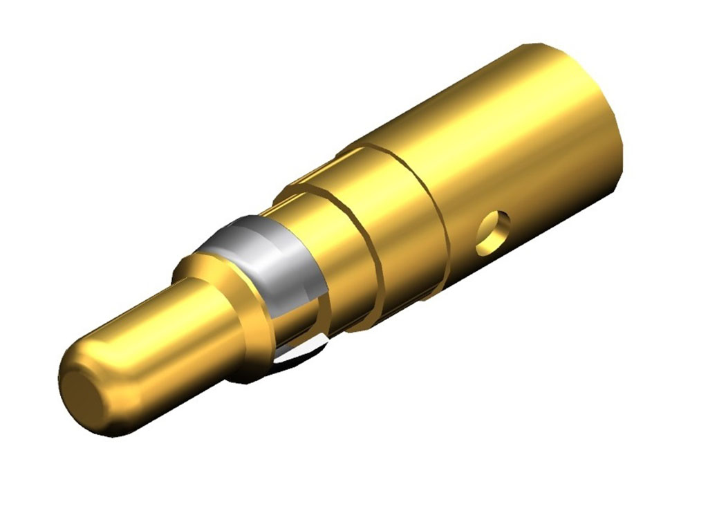 D-Sub Contact Male Pin Gold 8-10 AWG Crimp Machined