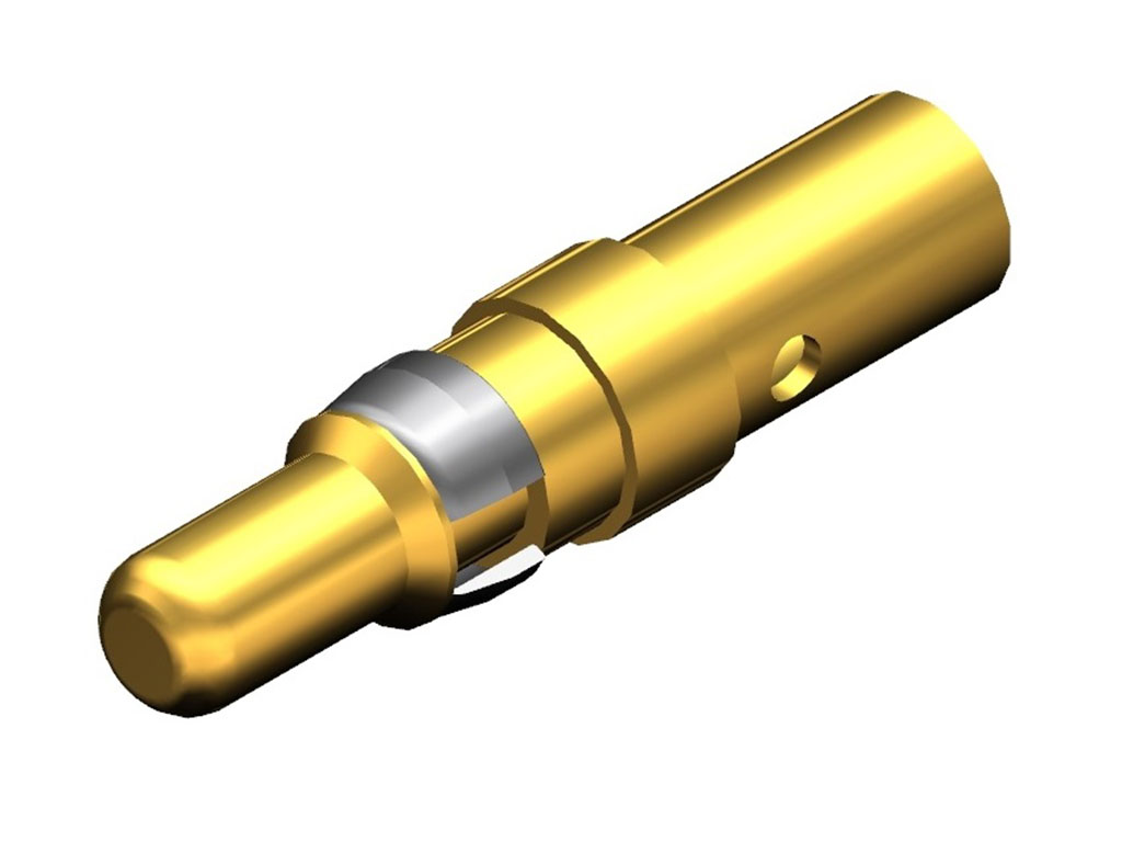 D-Sub Contact Male Pin Gold 10-12 AWG Crimp Machined