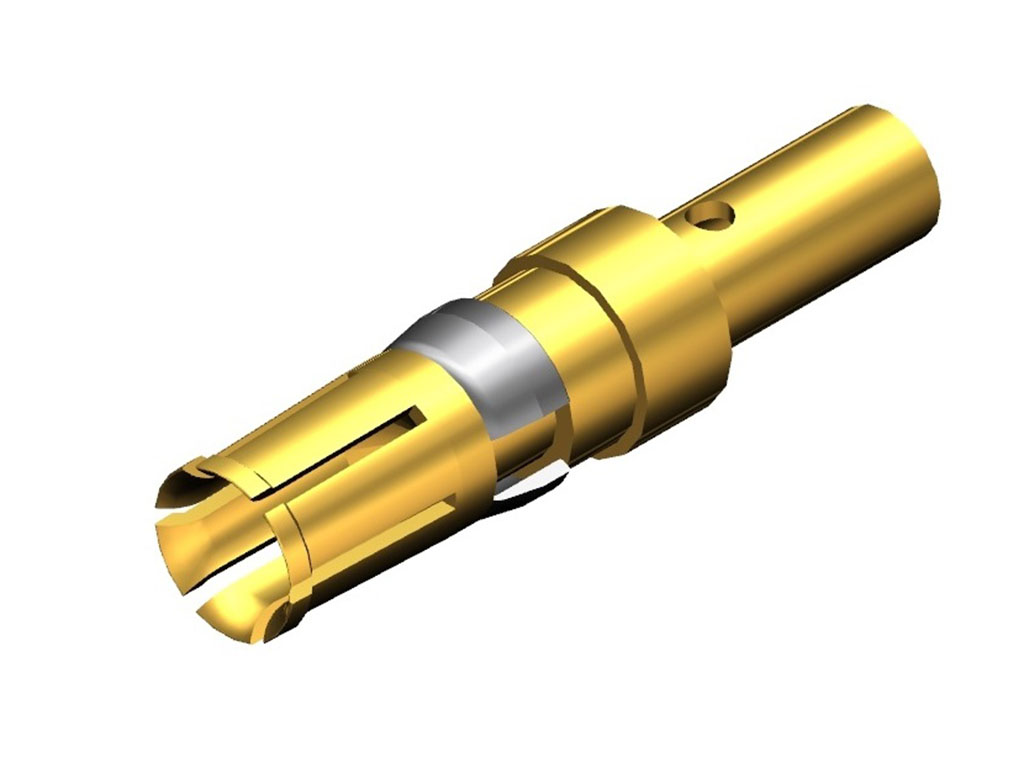 D-Sub Contact Female Socket Gold 12-14 AWG Crimp Machined