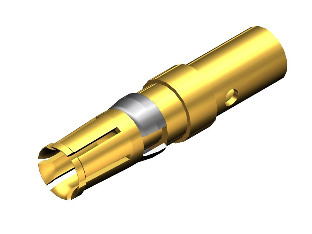 D-Sub Contact Female Socket Gold 10-12 AWG Crimp Machined