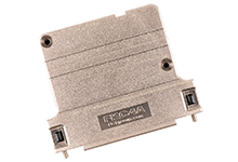 37 Position Two Piece Backshell Connector Black 70° Shielded