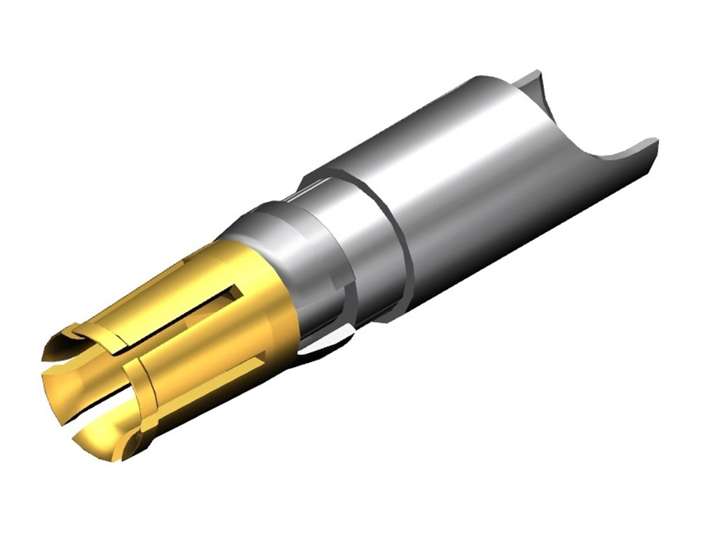 D-Sub Contact Female Socket Gold 8-12 AWG Solder Cup Machined