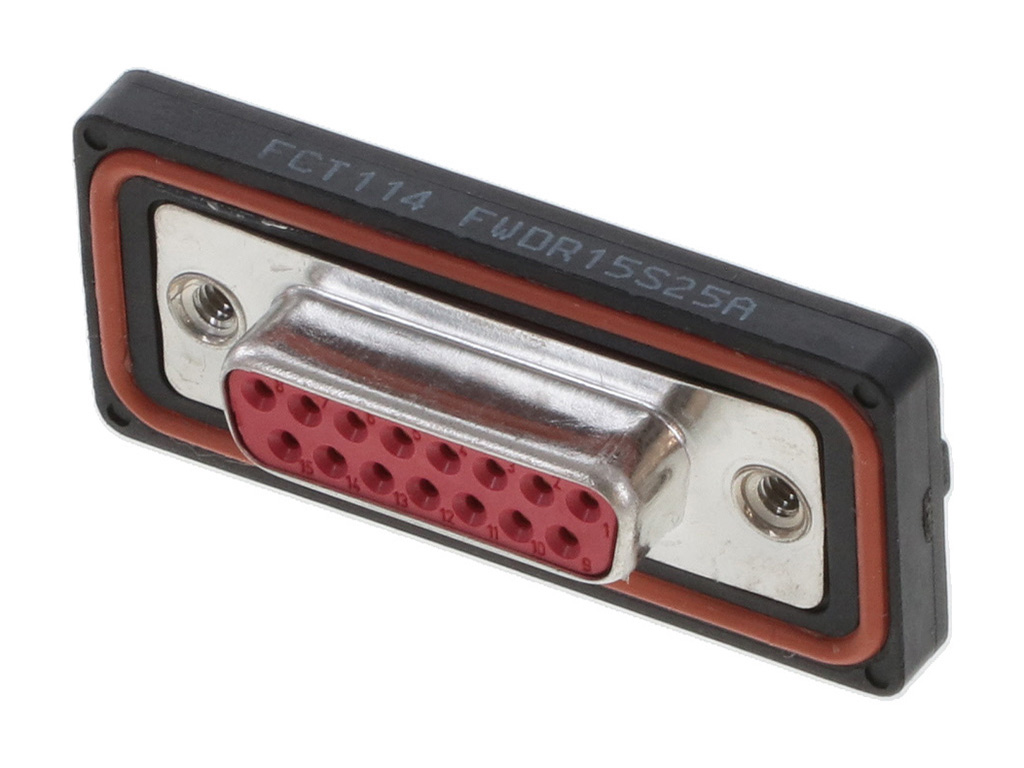 15 Position D-Sub Receptacle, Female Sockets Connector