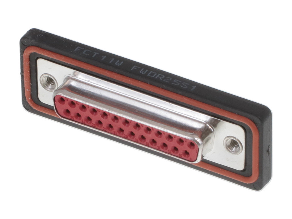 25 Position D-Sub Receptacle, Female Sockets Connector