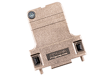 15 Position Two Piece Backshell Connector Black 70° Shielded