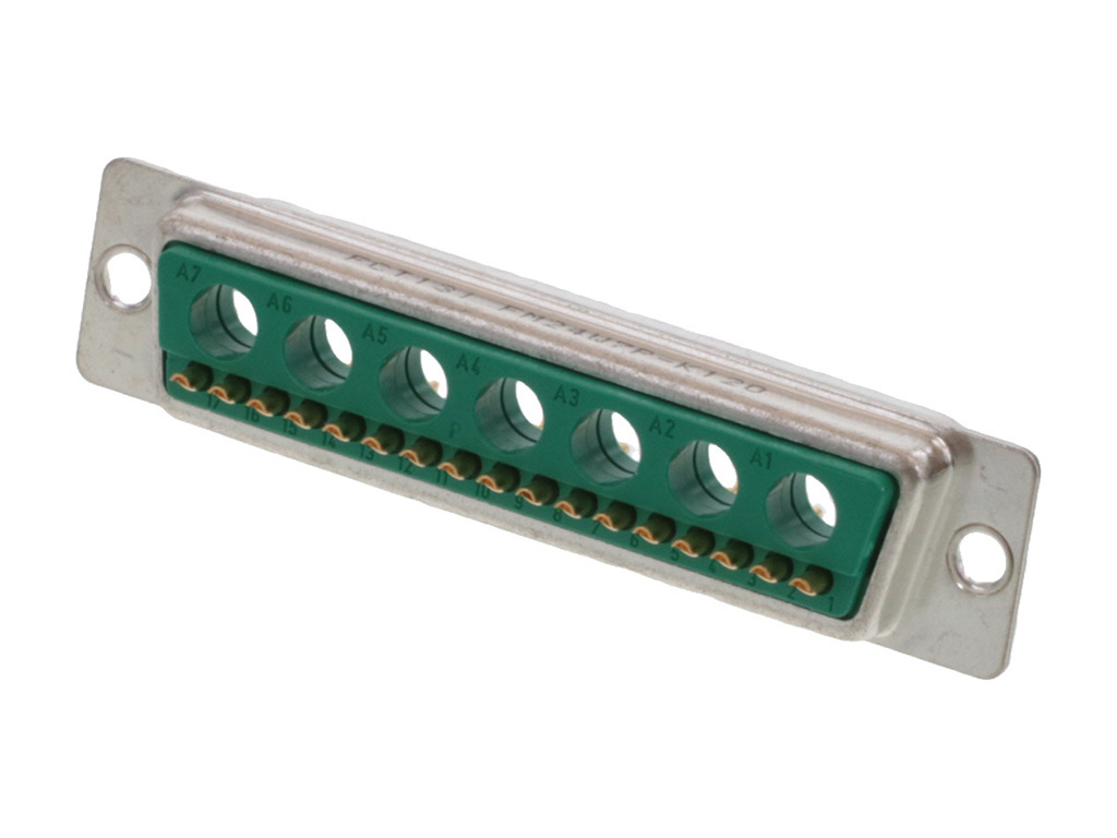 24 (17 + 7 Coax or Power) Position D-Sub, Combo Plug, Male Pins Connector