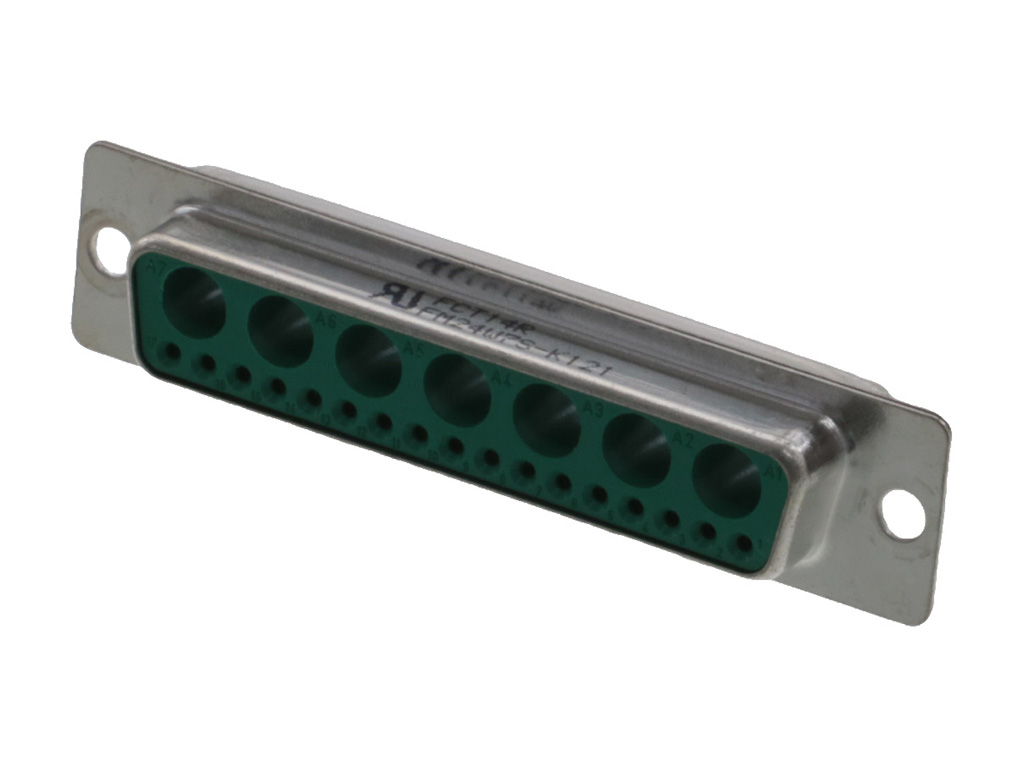 24 (17 + 7 Coax or Power) Position D-Sub, Combo Receptacle, Female Sockets Connector