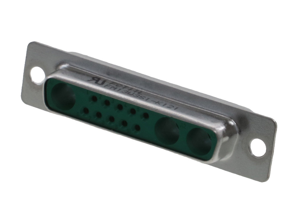 13 (10 + 3 Coax or Power) Position D-Sub, Combo Receptacle, Female Sockets Connector