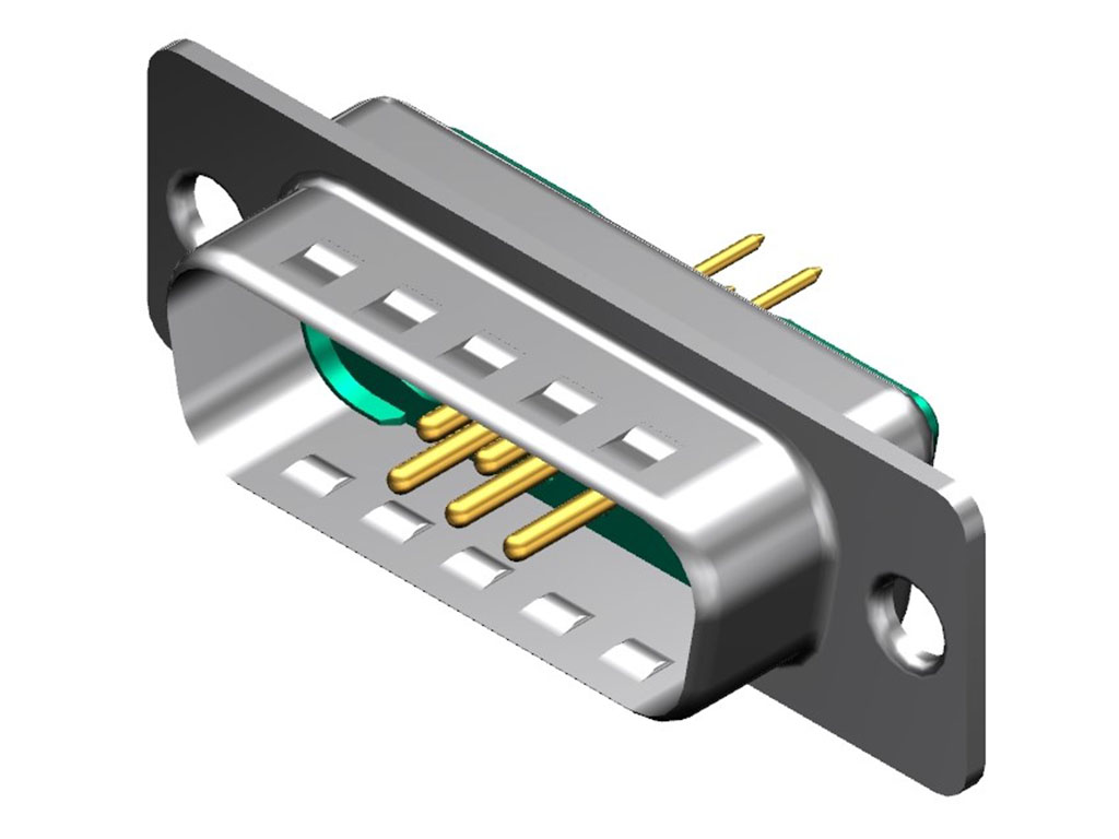 7 (5 + 2 Coax or Power) Position D-Sub, Combo Plug, Male Pins Connector