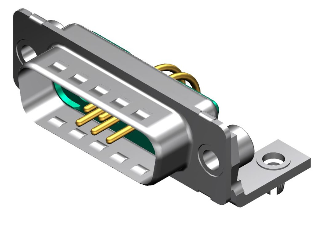 7 (5 + 2 Coax or Power) Position D-Sub, Combo Plug, Male Pins Connector