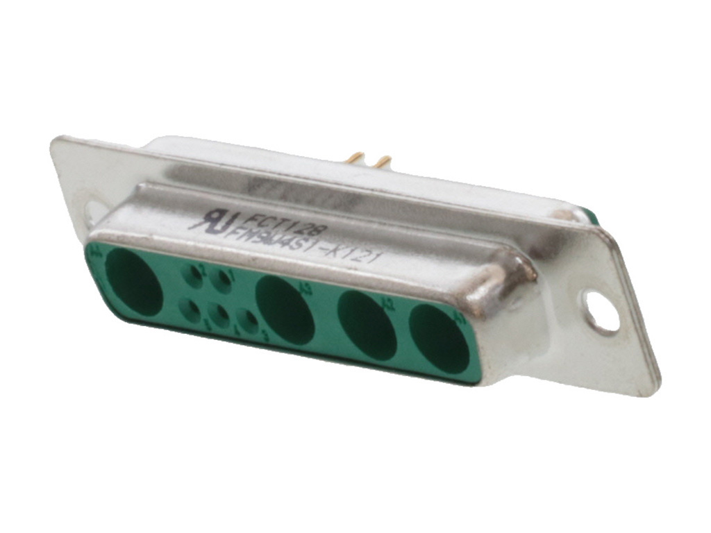 9 (5 + 4 Coax or Power) Position D-Sub, Combo Receptacle, Female Sockets Connector