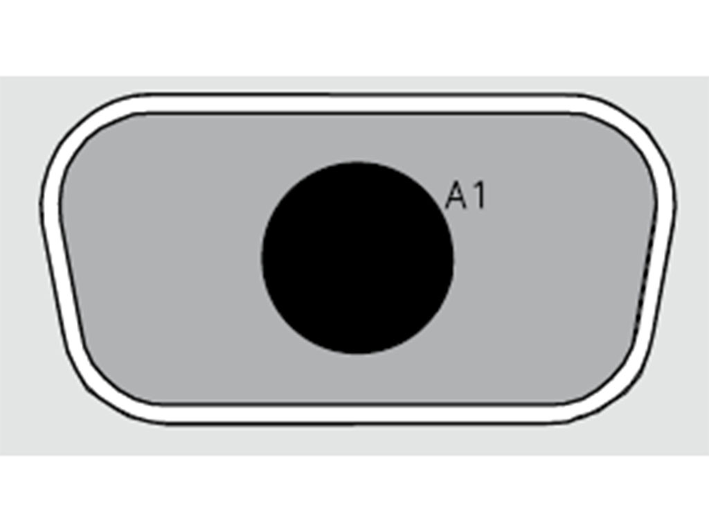 Receptacle for Female Contacts Housing D-Sub, Combo Connector 1 (Coax or Power) Position