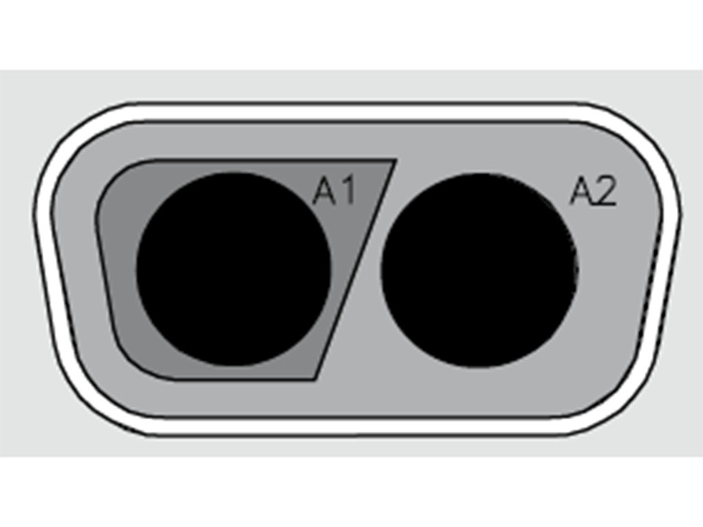 Plug for Male Contacts Housing D-Sub, Combo Connector 2 (Coax or Power) Position